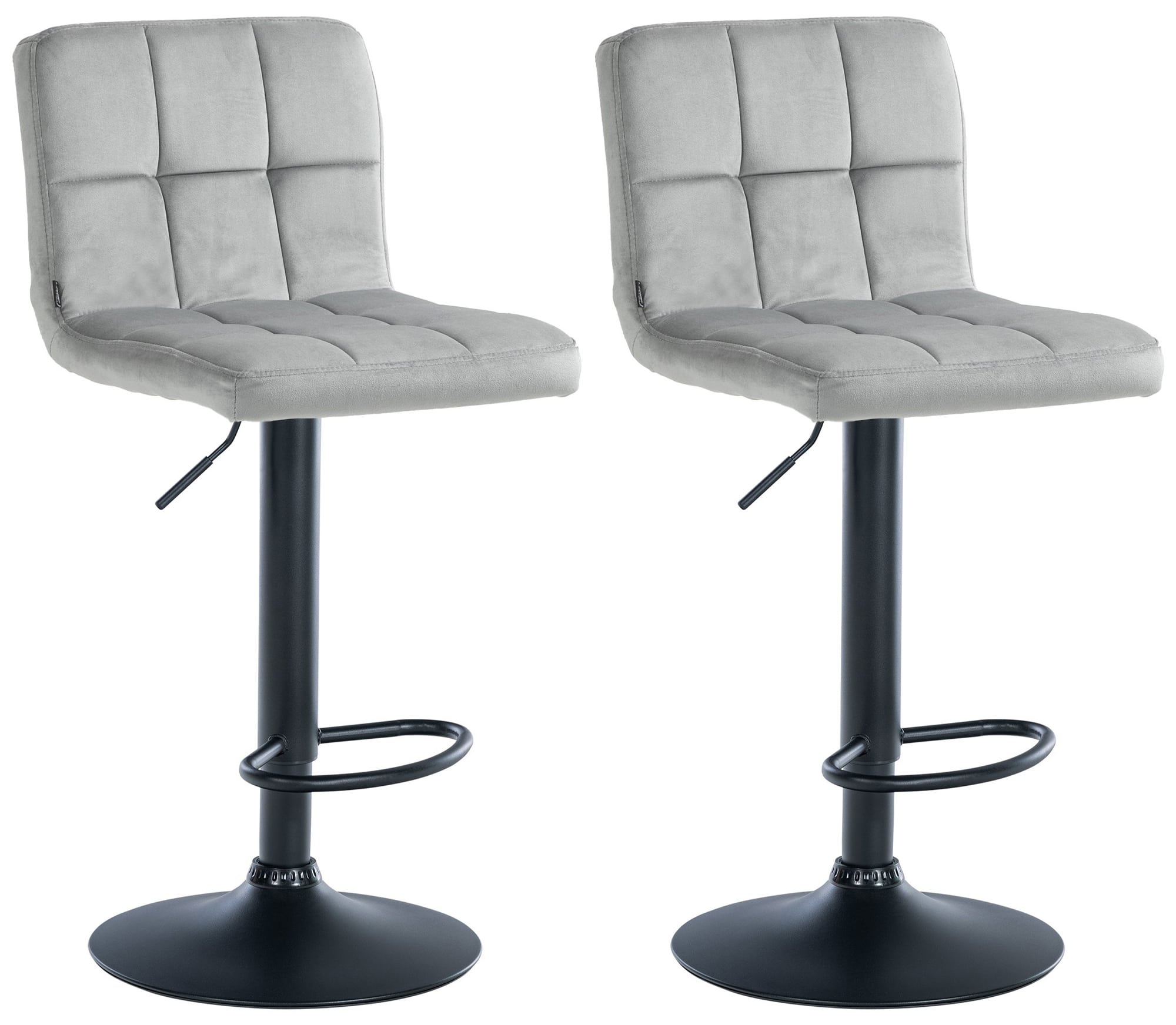 Set van 2 barkrukken Peru fluweel