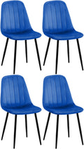Set of 4 dining chairs Baxter velvet