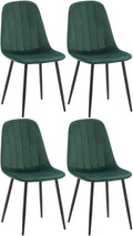 Set of 4 dining chairs Baxter velvet