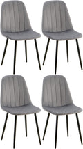 Set of 4 dining chairs Baxter velvet