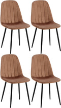 Set of 4 dining chairs Baxter velvet