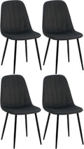 Set of 4 dining chairs Baxter velvet