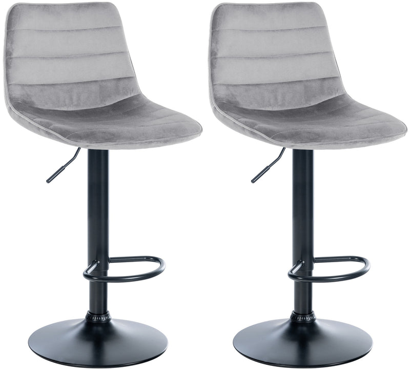 2er Set Barhocker Lex Samt