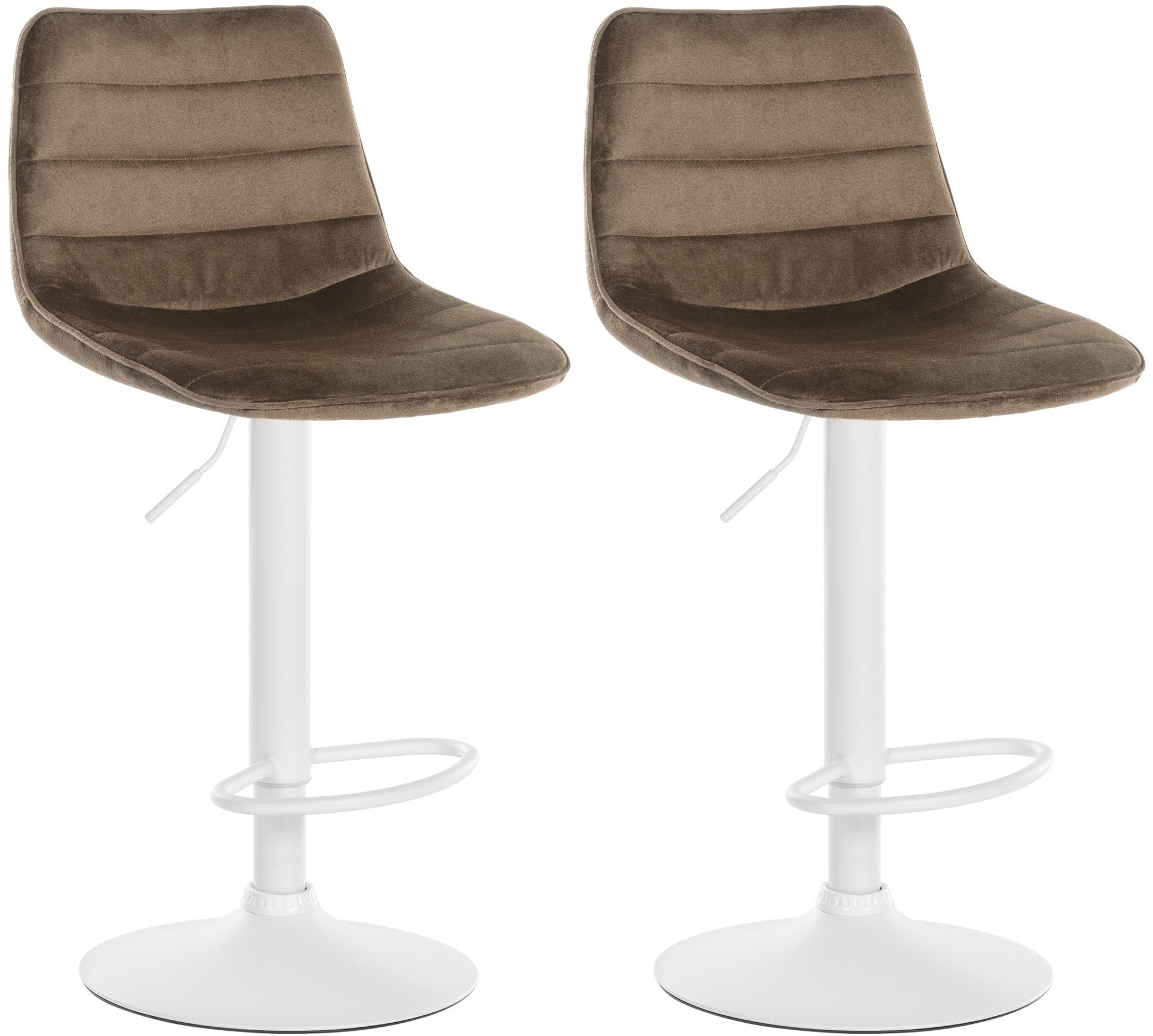 Set van 2 barkrukken Lex fluweel
