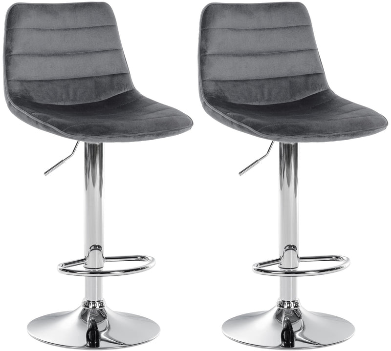 2er Set Barhocker Lex Samt
