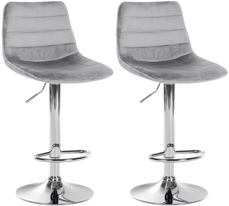 2er Set Barhocker Lex Samt
