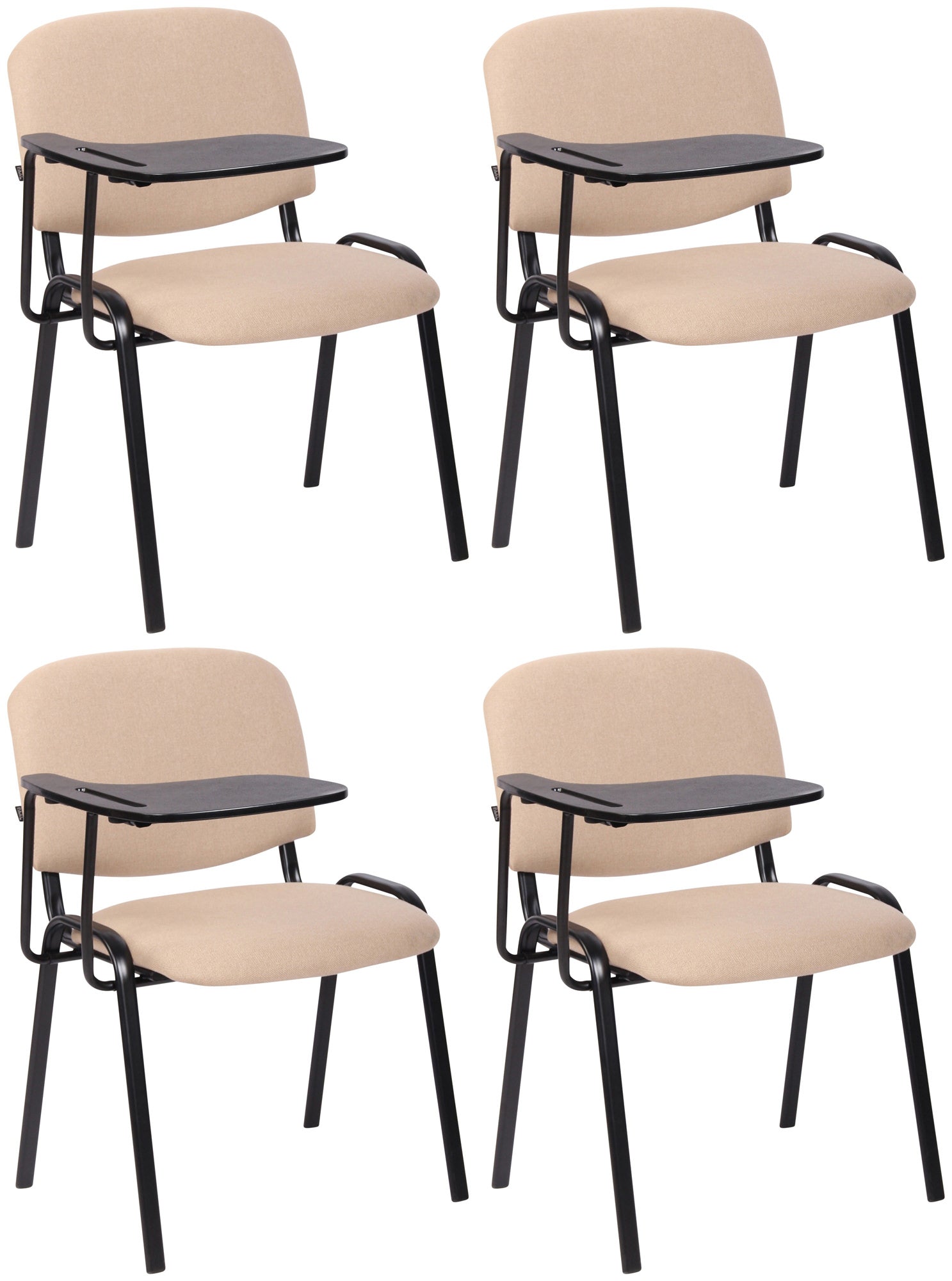 Set van 4 Ken stoelen met opvouwbare tafelstof