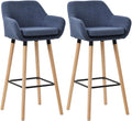 2er Set Barhocker Grant mit Stoffbezug