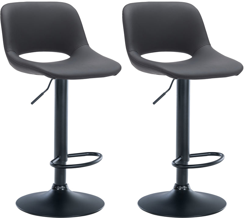 Set van 2 barkrukken Camden kunstleer