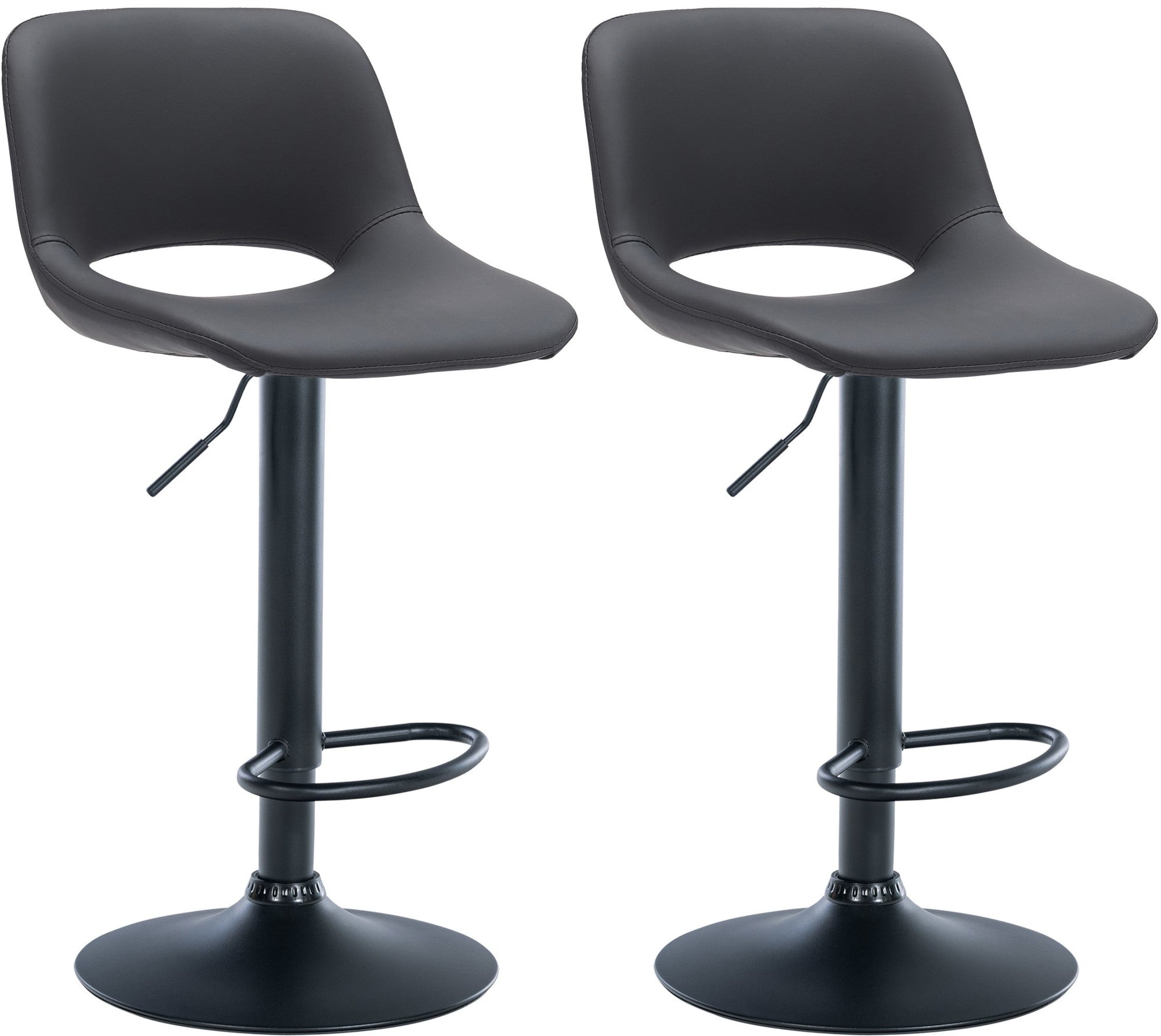 Set van 2 barkrukken Camden kunstleer