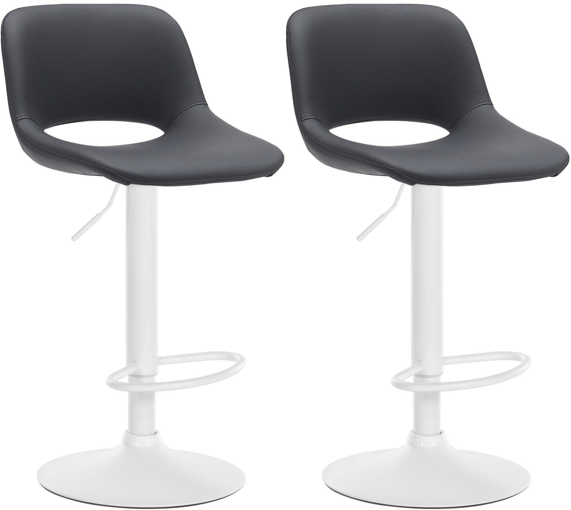 Set van 2 barkrukken Camden kunstleer