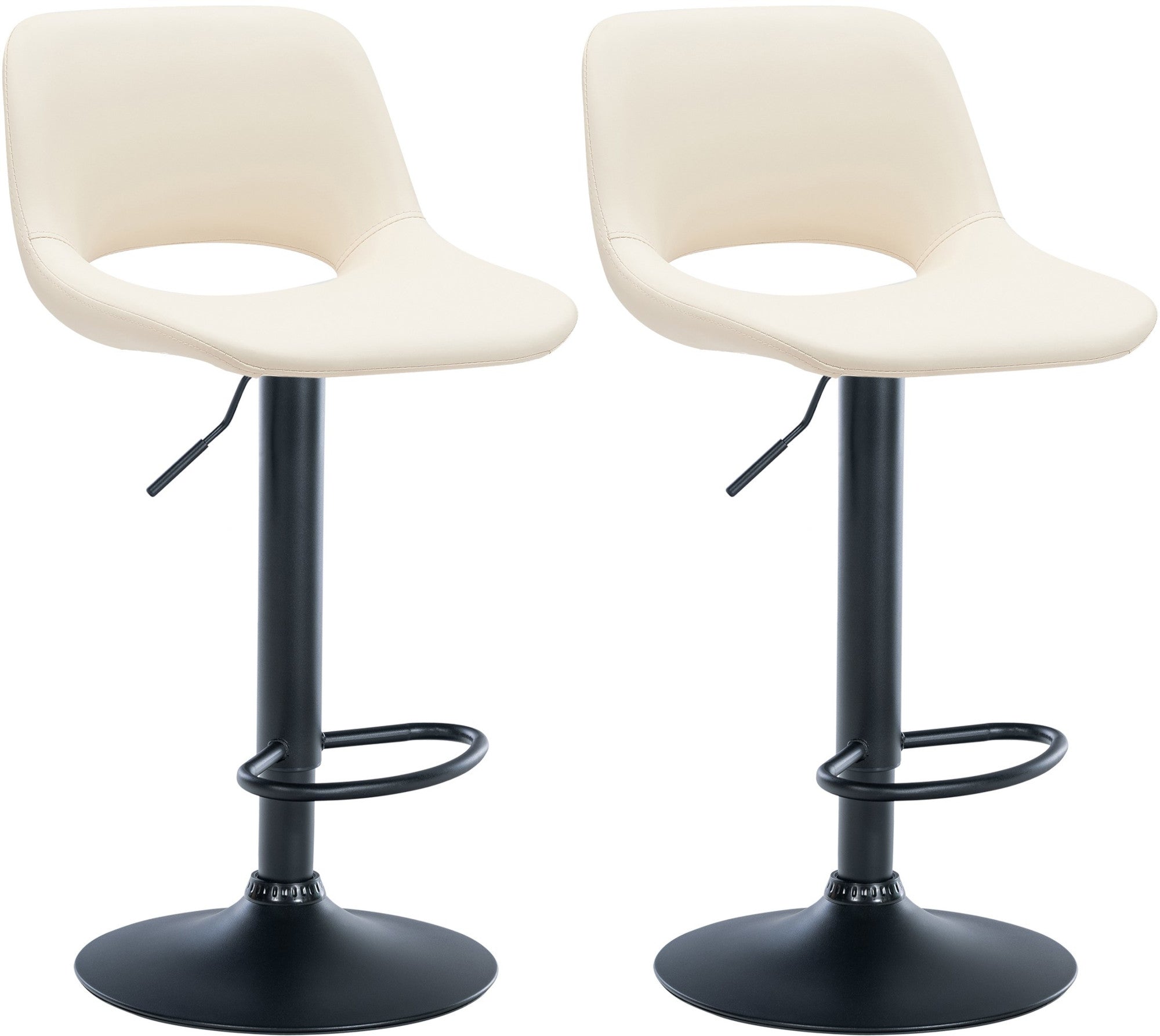 Set van 2 barkrukken Camden kunstleer