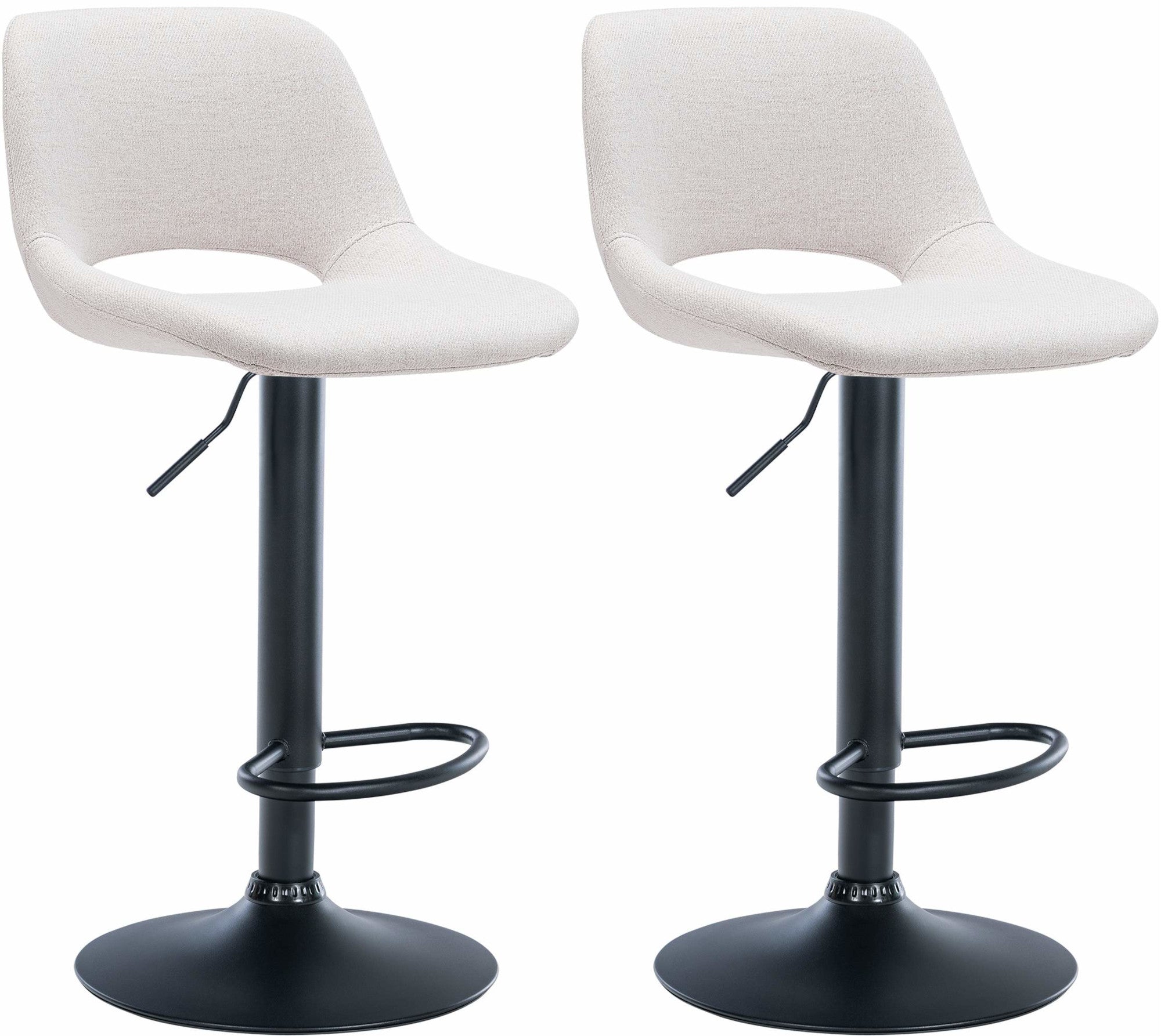 Set van 2 barkrukken Camden stof