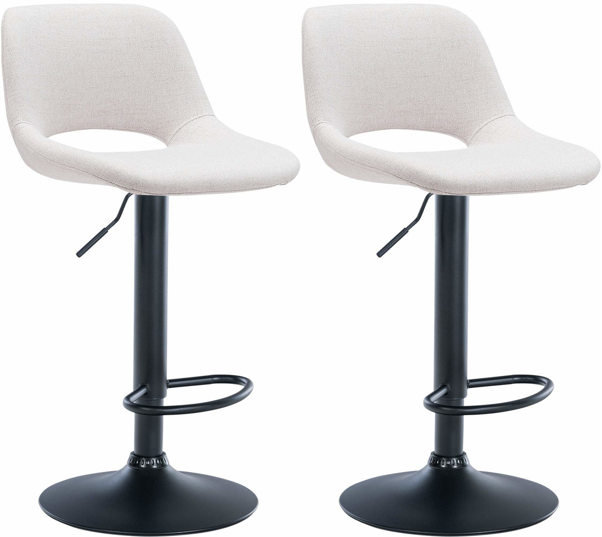 2er Set Barhocker Camden Stoff