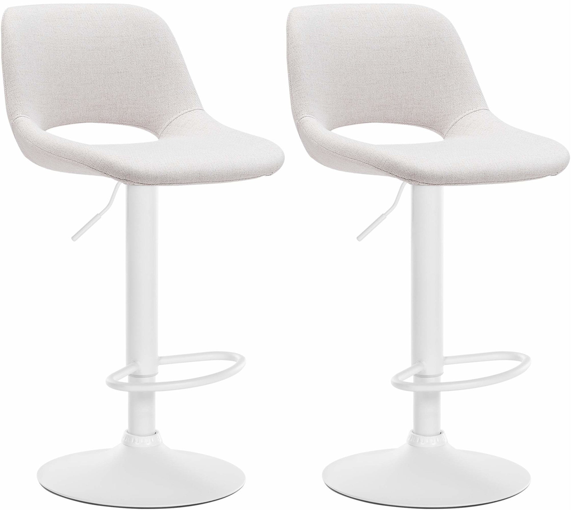 Set van 2 barkrukken Camden stof