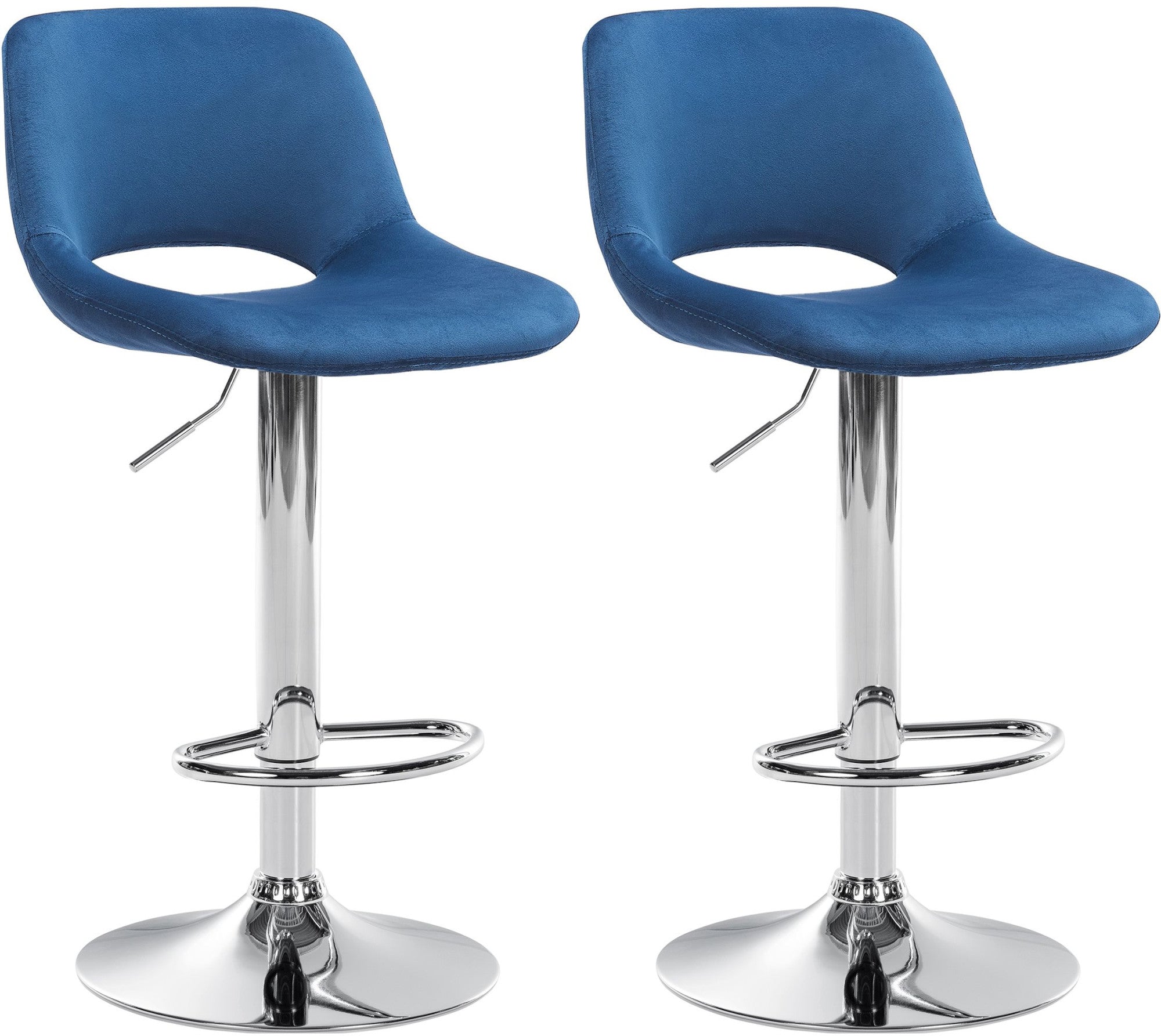 2er Set Barhocker Camden Samt