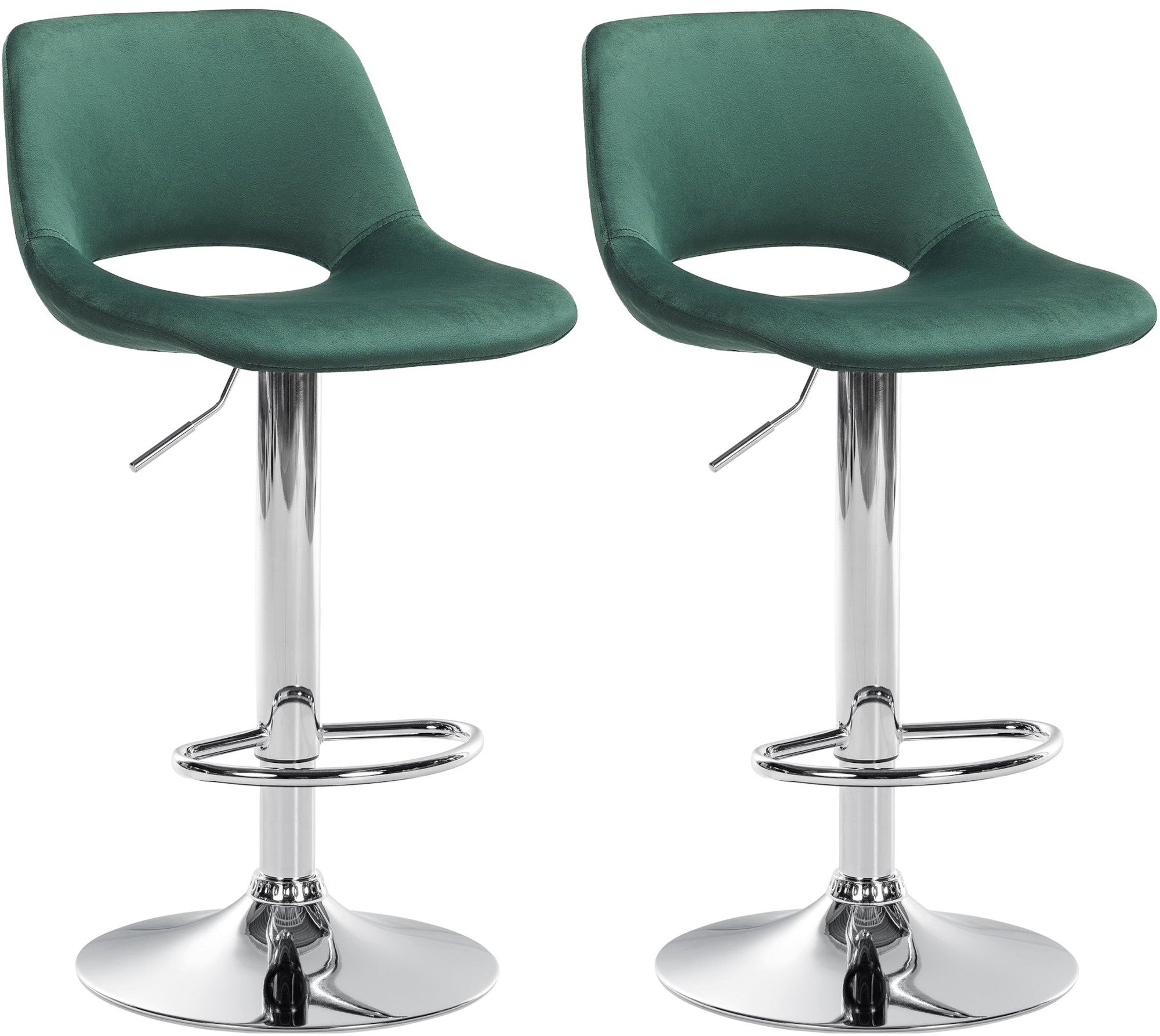 2er Set Barhocker Camden Samt