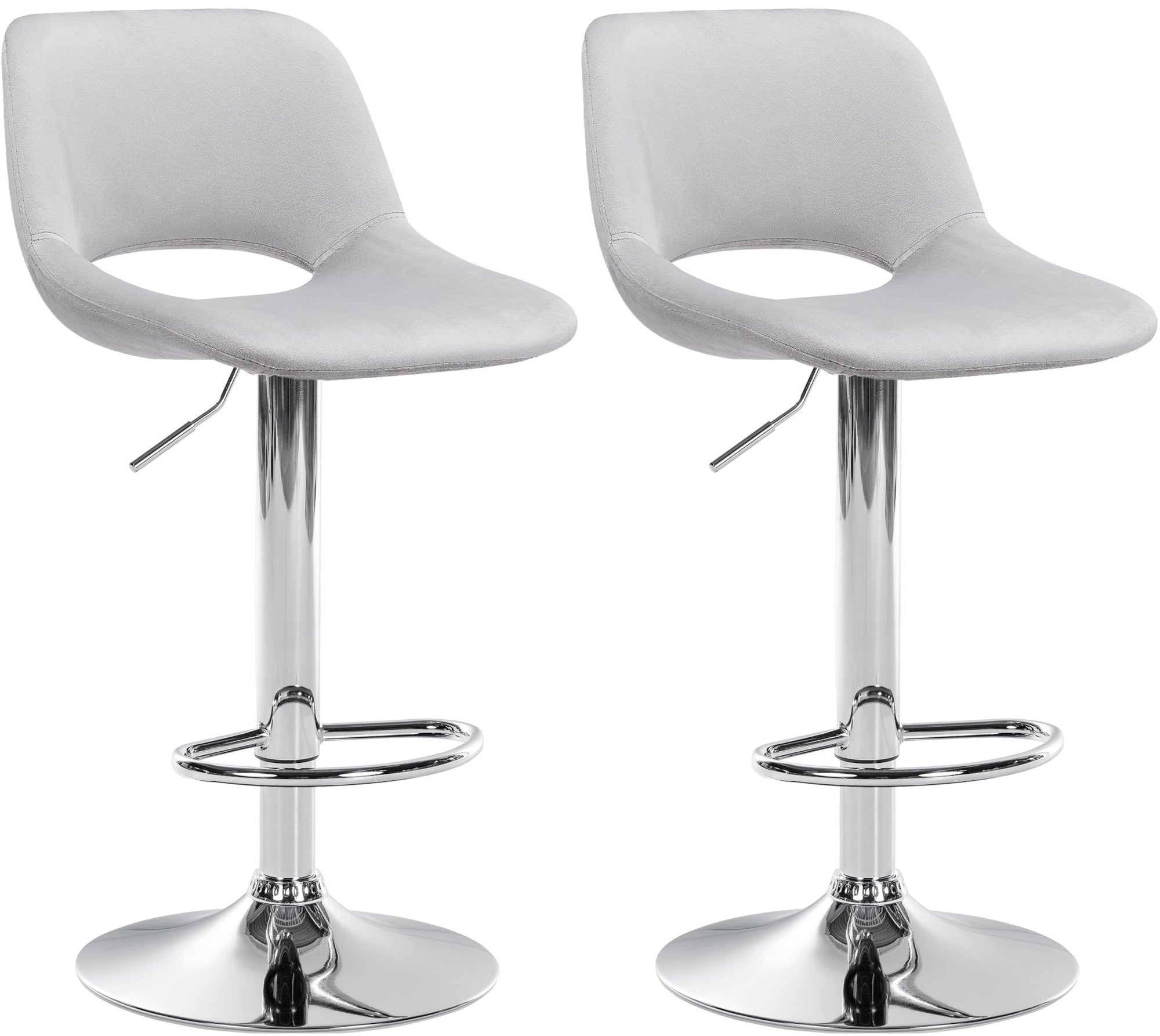 Set of 2 Camden Velvet Bar Stools