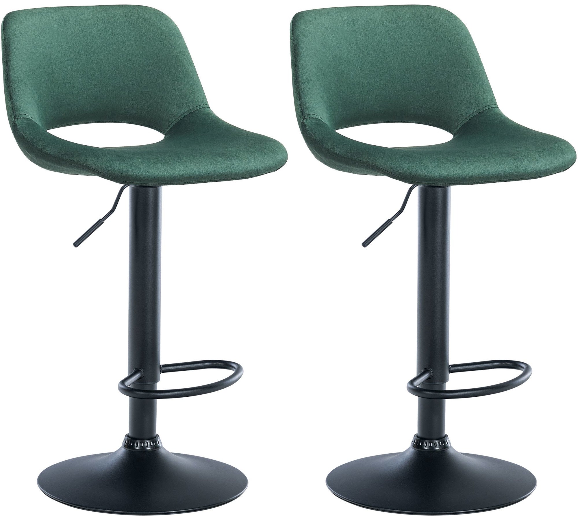 Set of 2 Camden Velvet Bar Stools