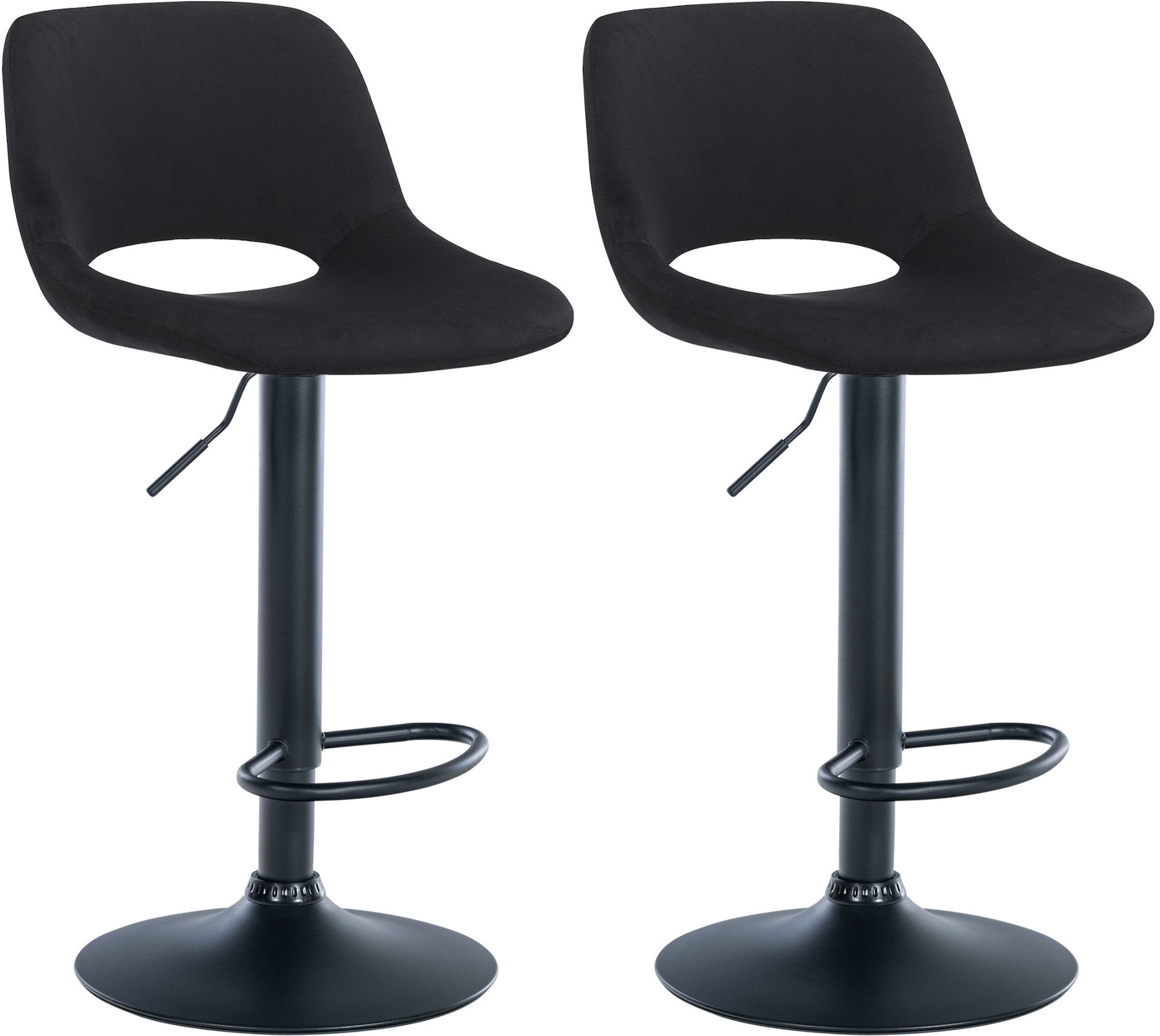 Set of 2 Camden Velvet Bar Stools