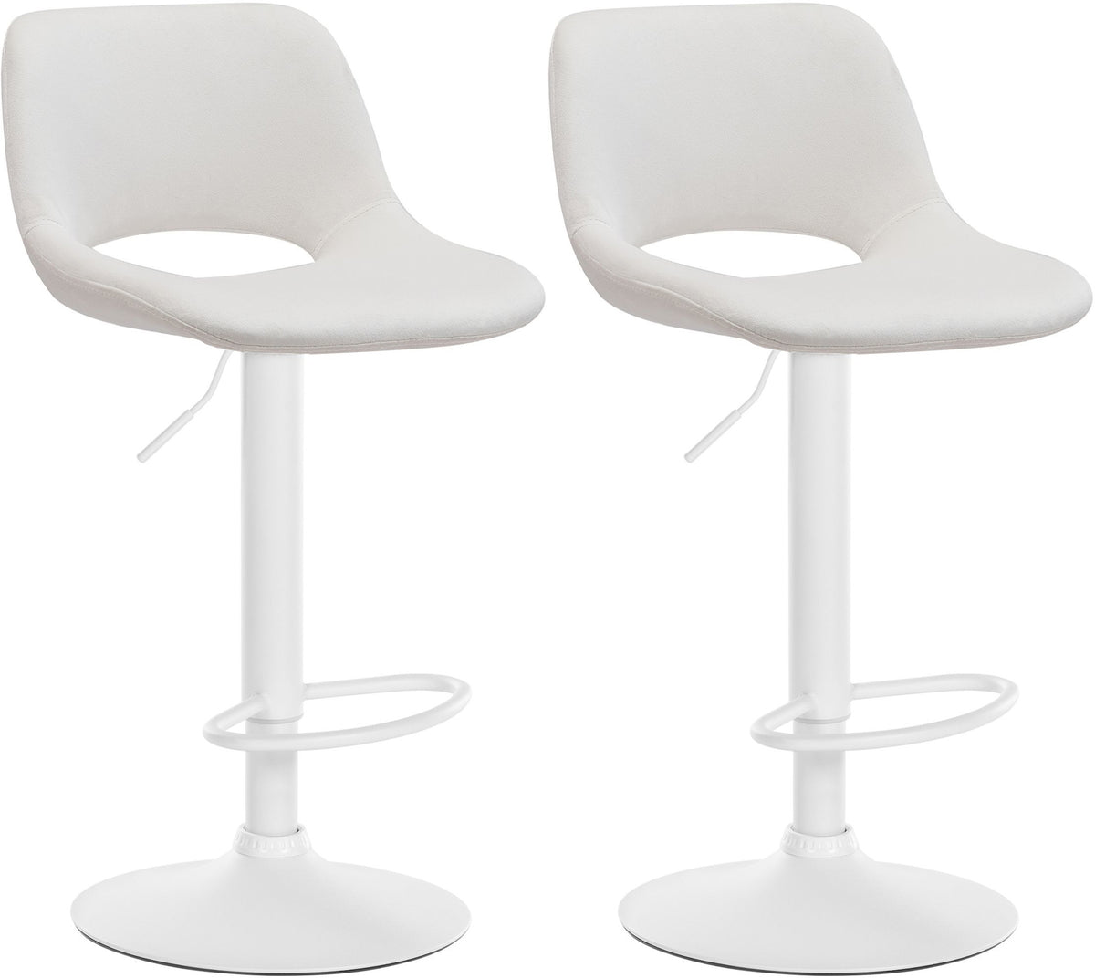 Set of 2 Camden Velvet Bar Stools