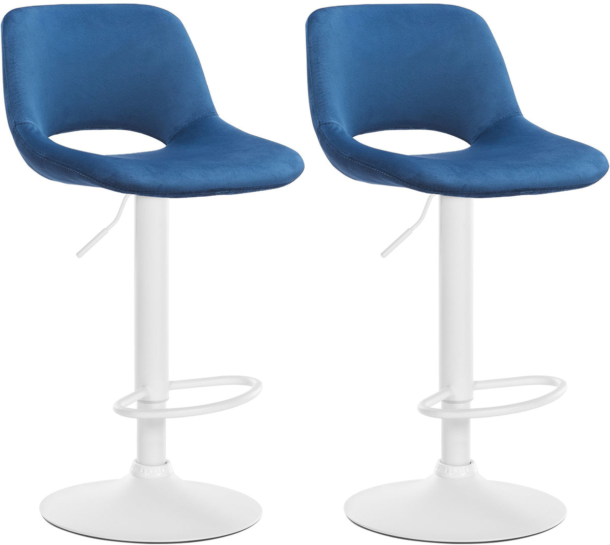 Set of 2 Camden Velvet Bar Stools