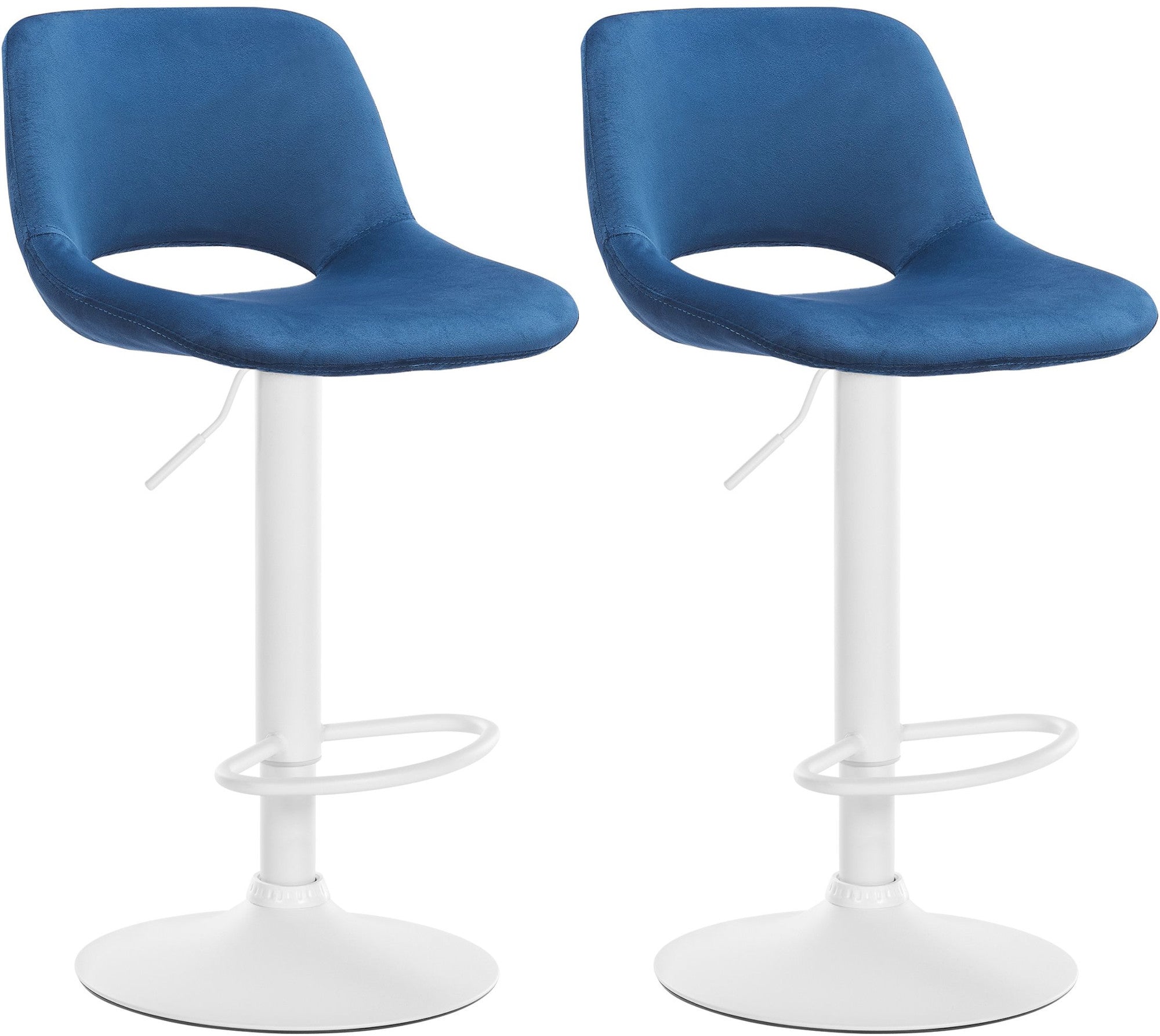2er Set Barhocker Camden Samt