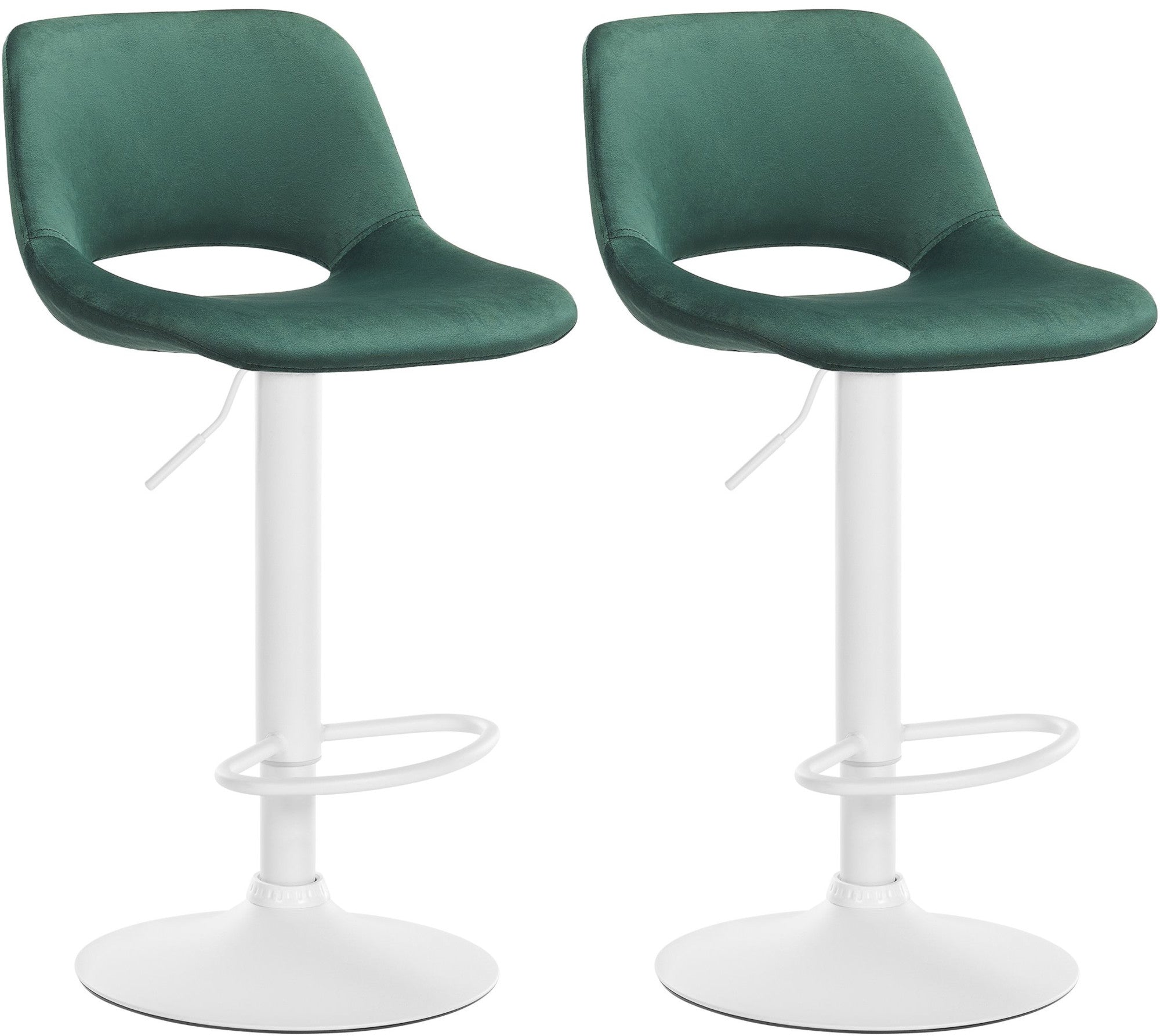 2er Set Barhocker Camden Samt
