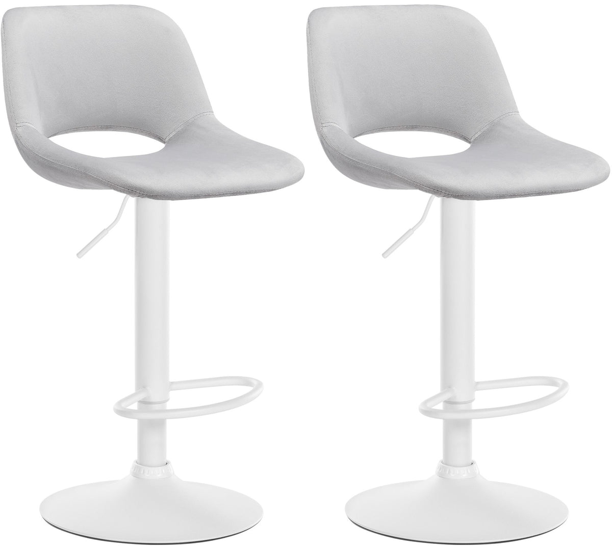 Set of 2 Camden Velvet Bar Stools