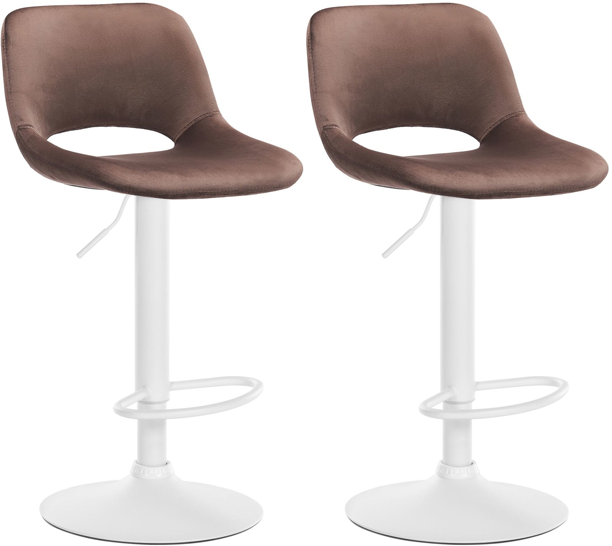 Set of 2 Camden Velvet Bar Stools