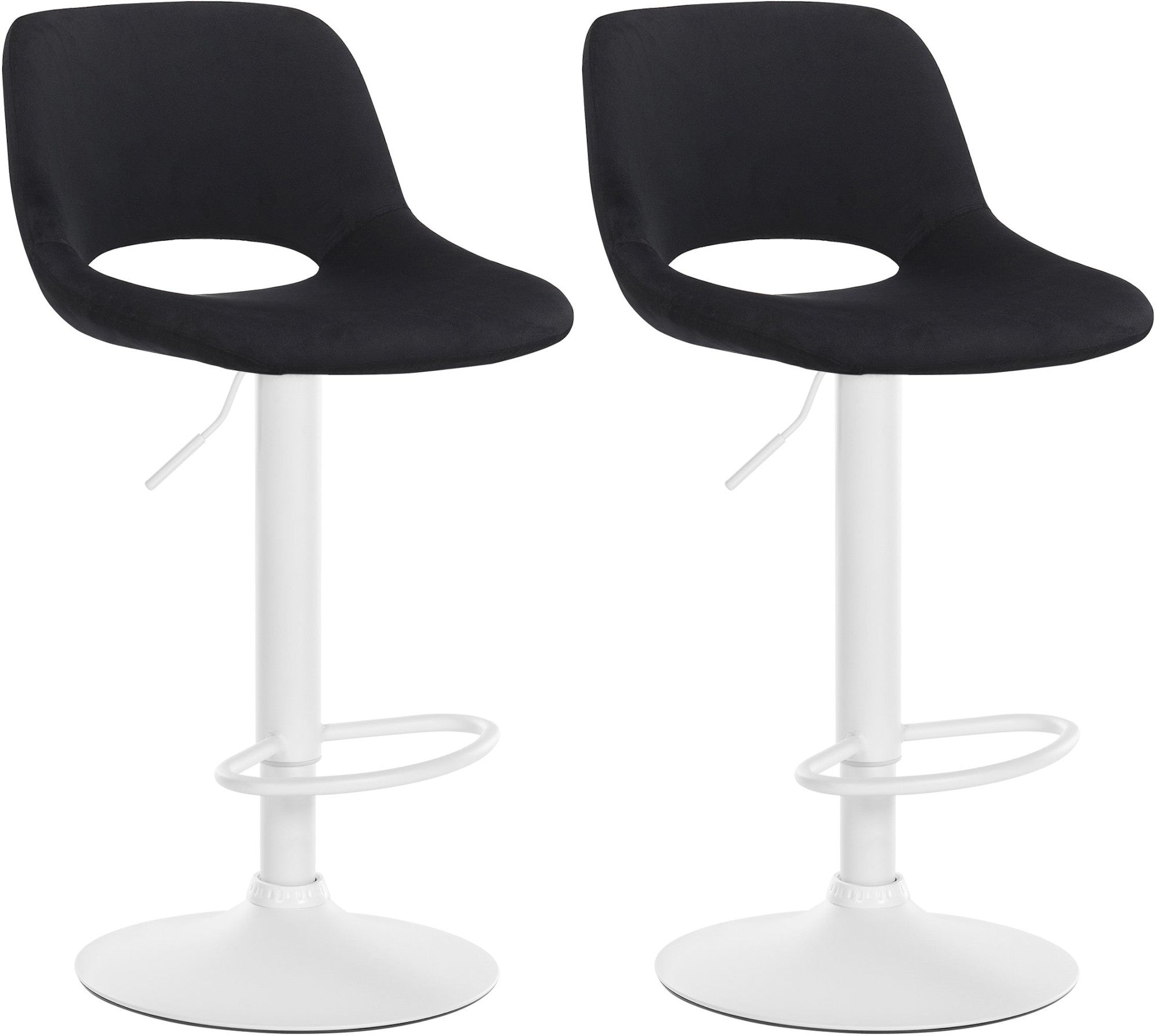 2er Set Barhocker Camden Samt