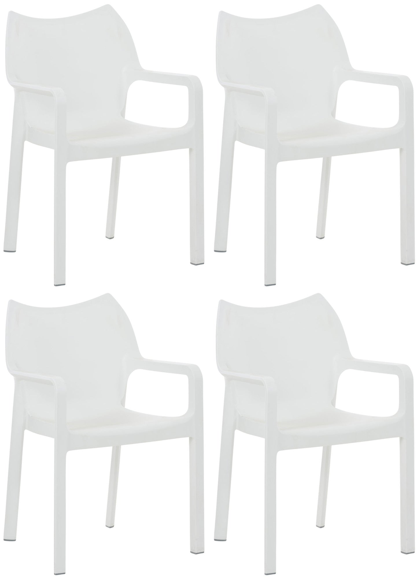 4er Set Gartenstühle Diva mit Armlehne