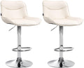 Set of 2 bar stools Vonore artificial leather