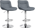 Set of 2 bar stools Vonore artificial leather