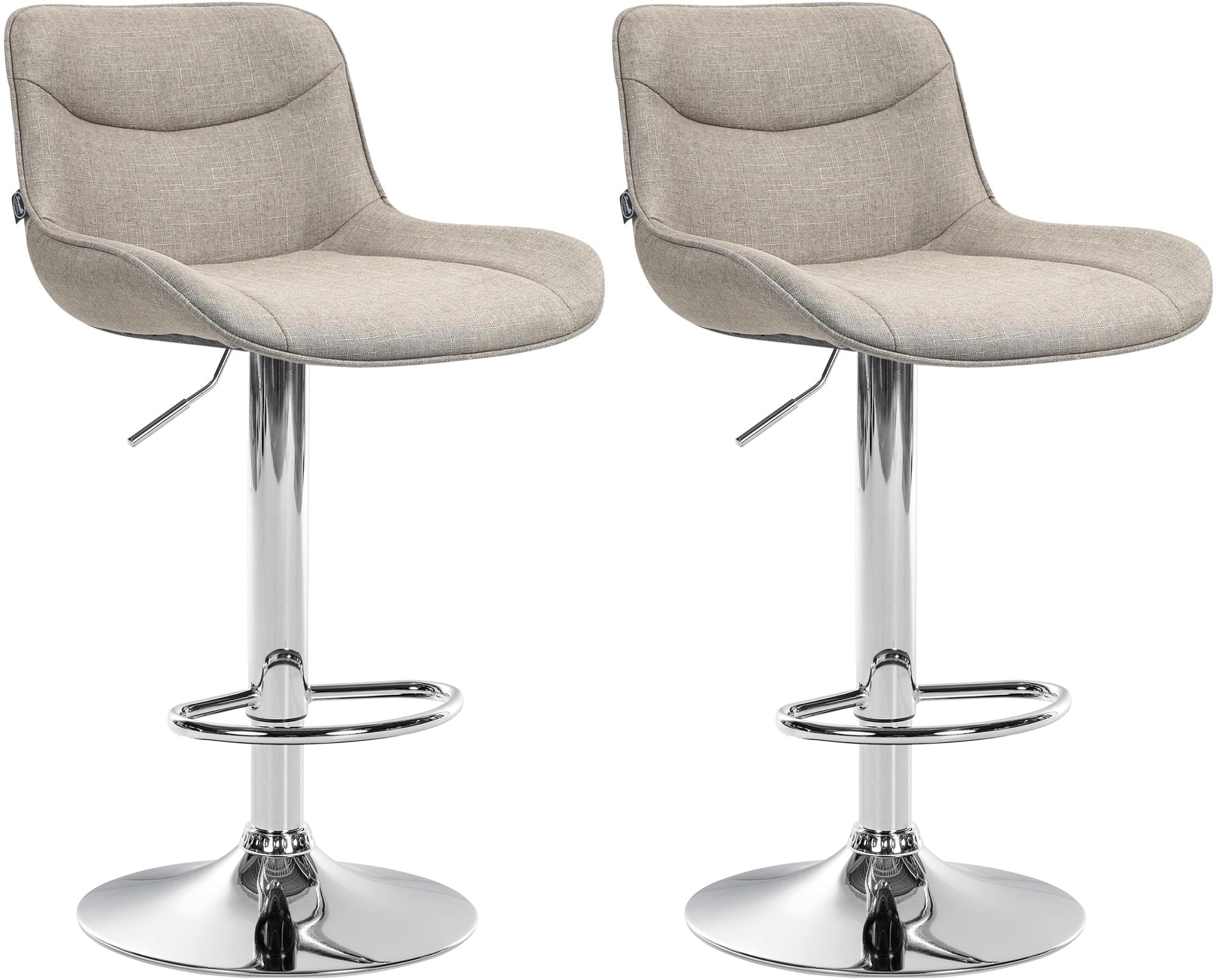 Set van 2 barkrukken Vonore stof