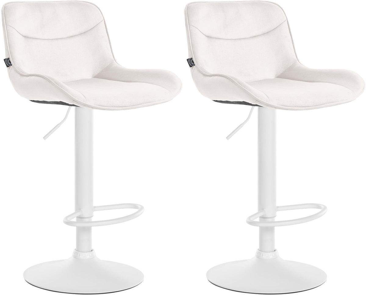 2er Set Barhocker Vonore Samt