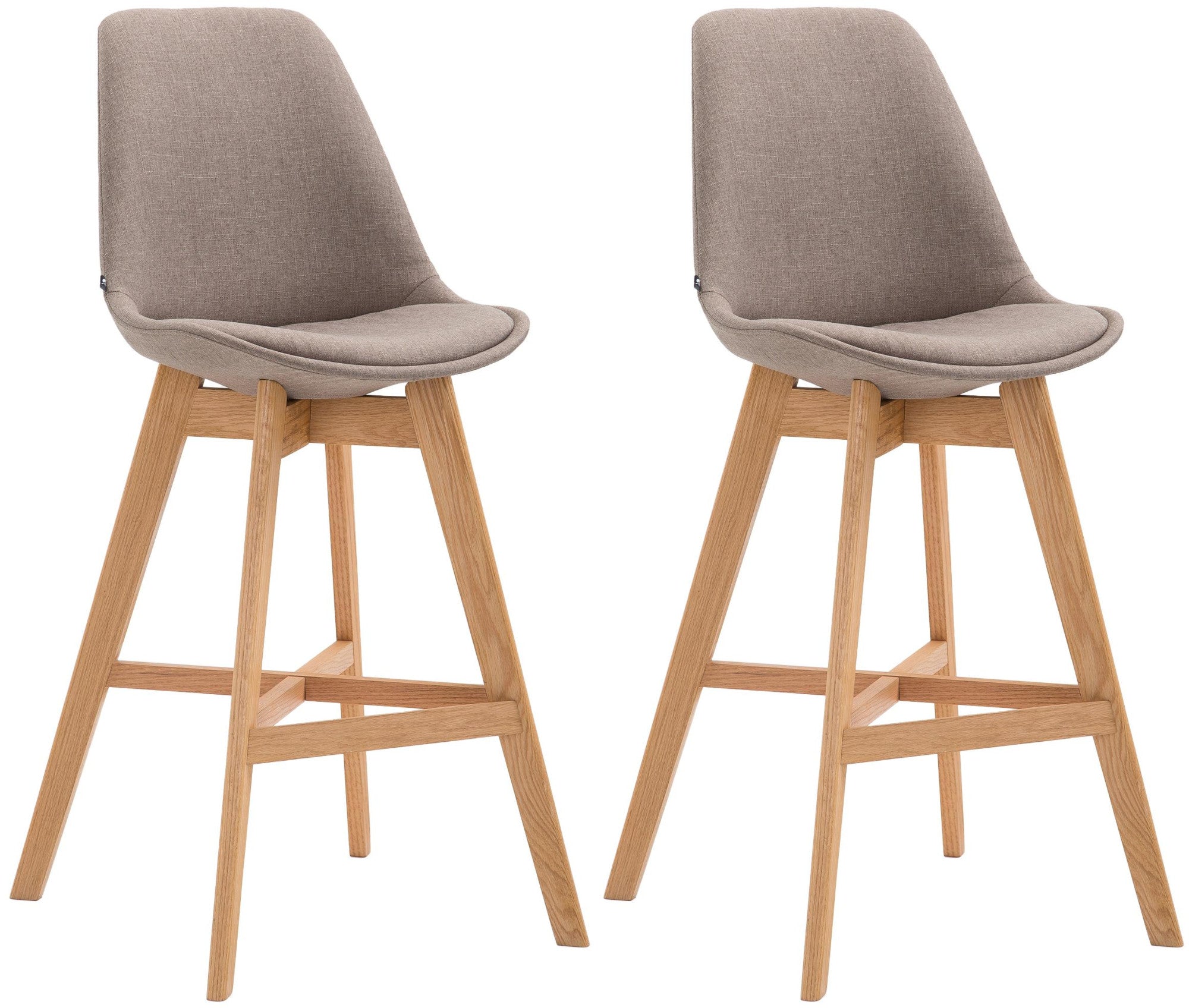 Set van 2 barkrukken Cannes stof