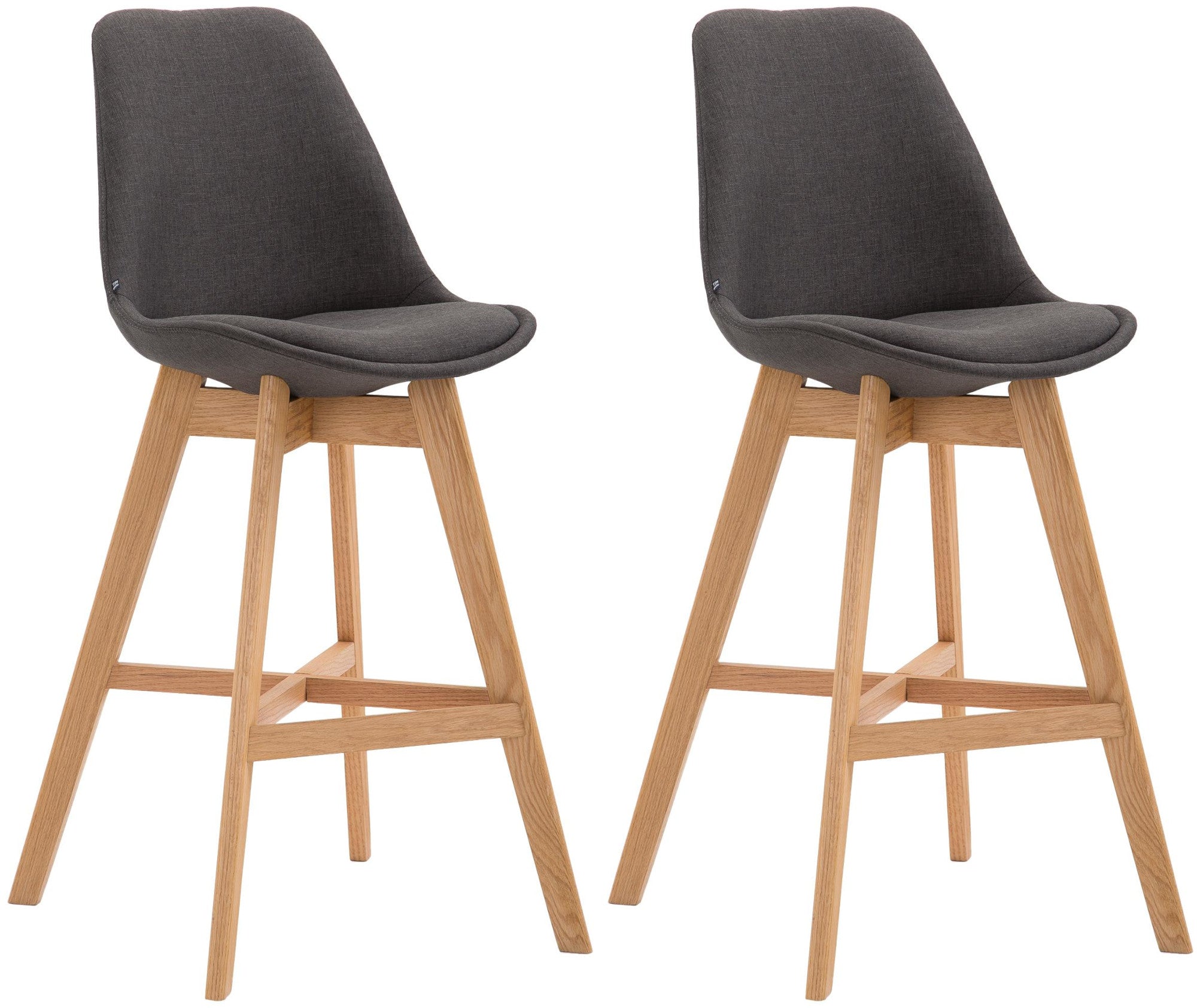 Set van 2 barkrukken Cannes stof