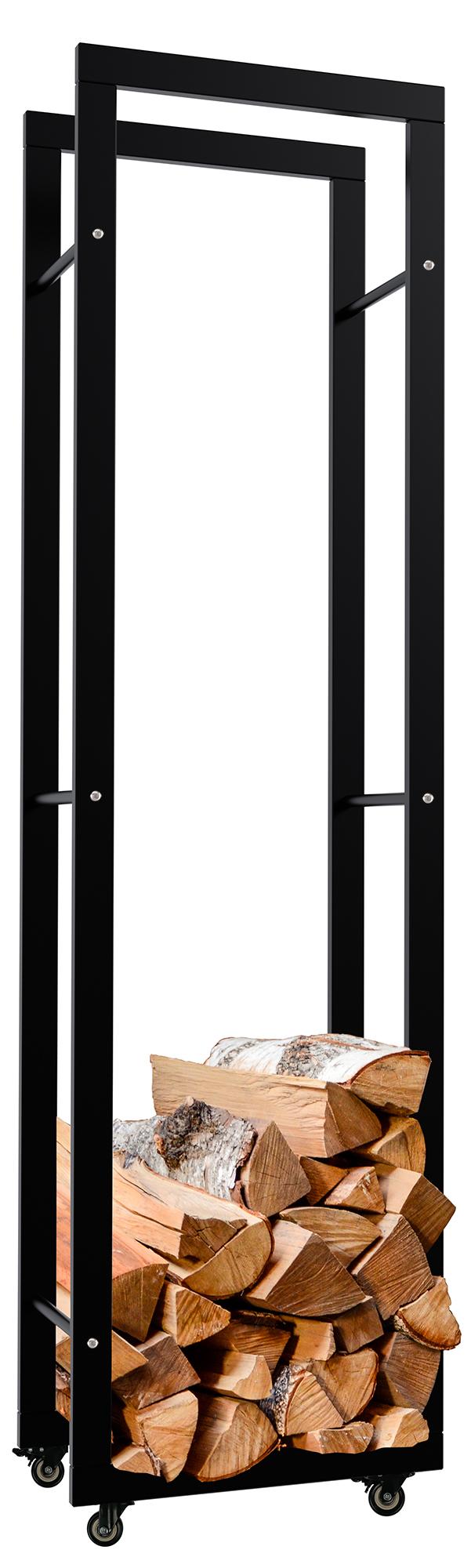 Keri firewood rack with wheels