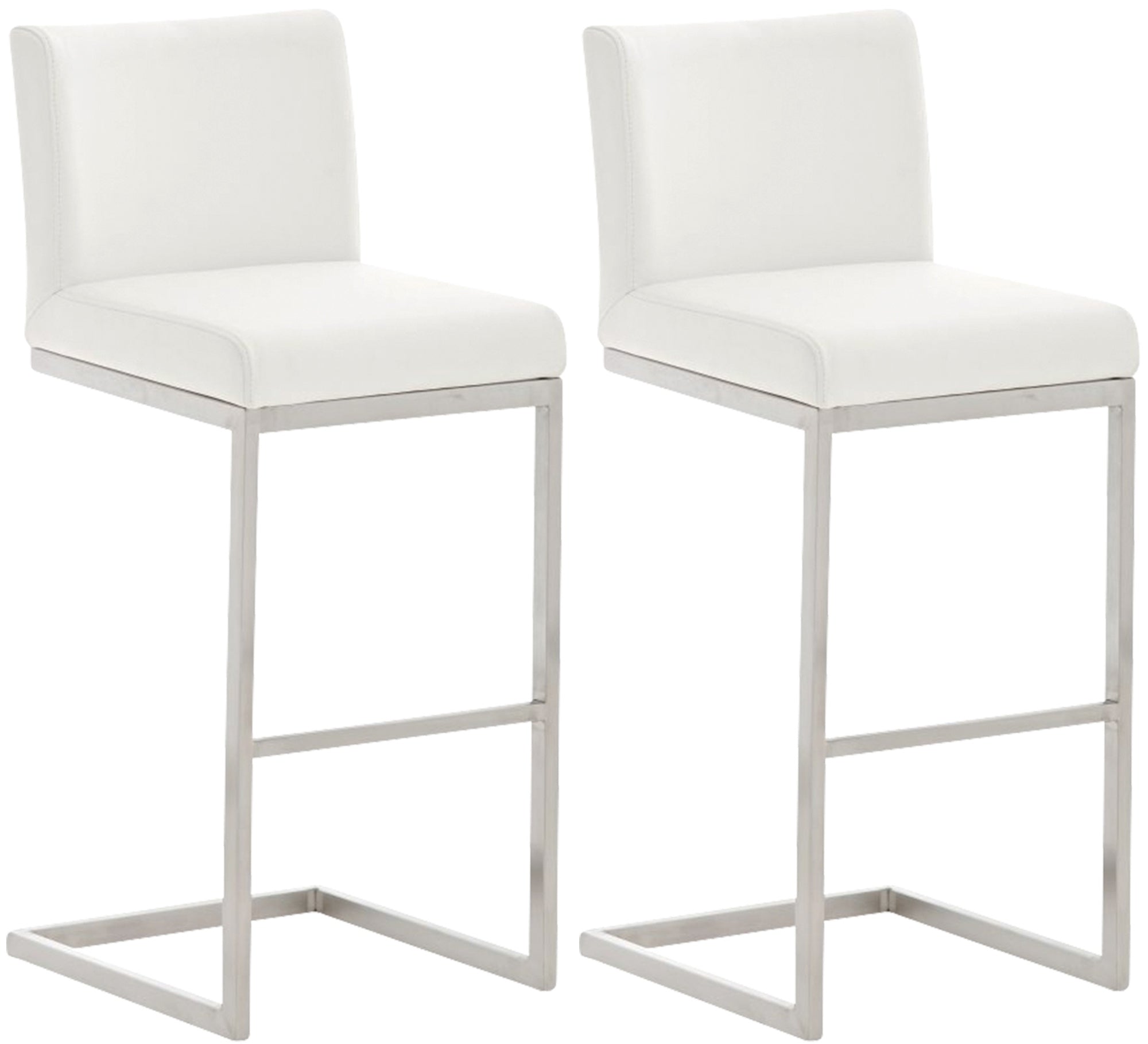 2er Set Barhocker Paros Kunstlederbezug