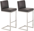 2er Set Edelstahl Barhocker Paros