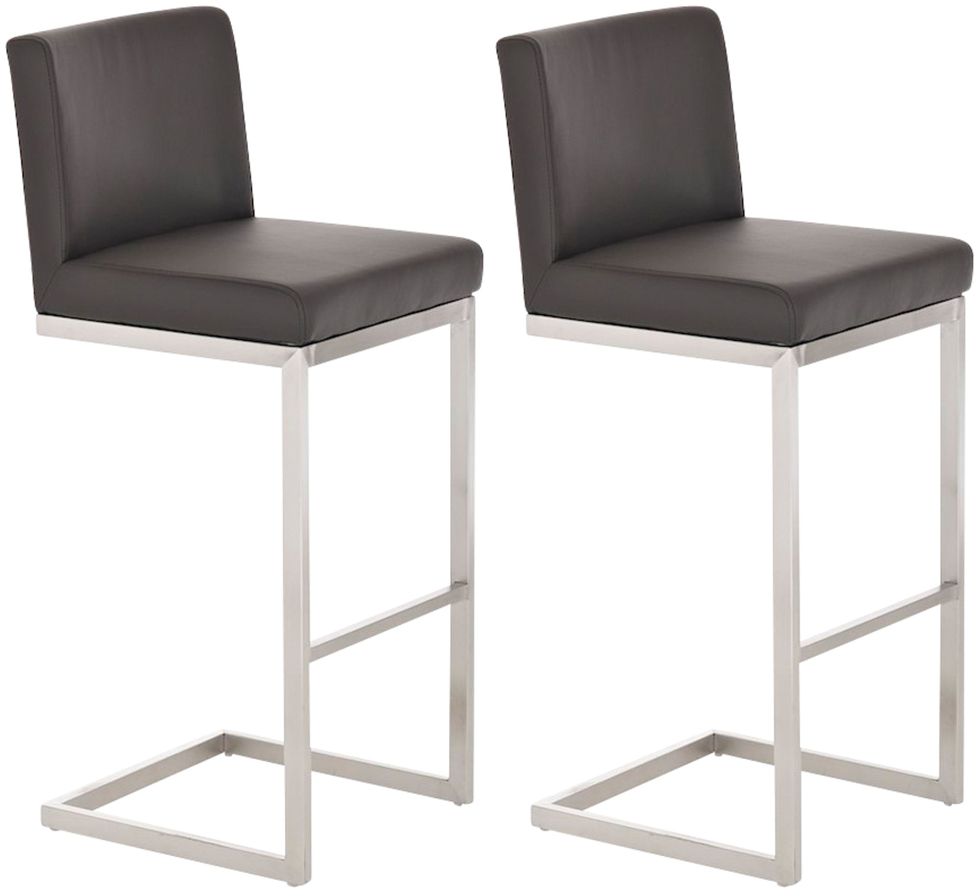Set van 2 Paros barkrukken met kunstleren bekleding