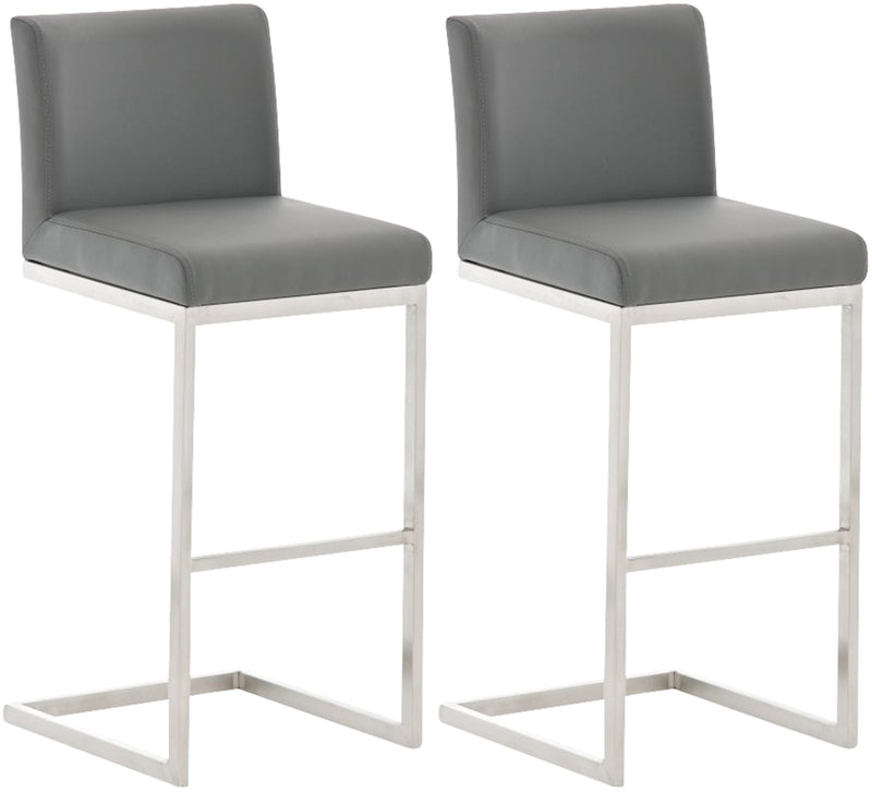 Set van 2 RVS barkrukken Paros