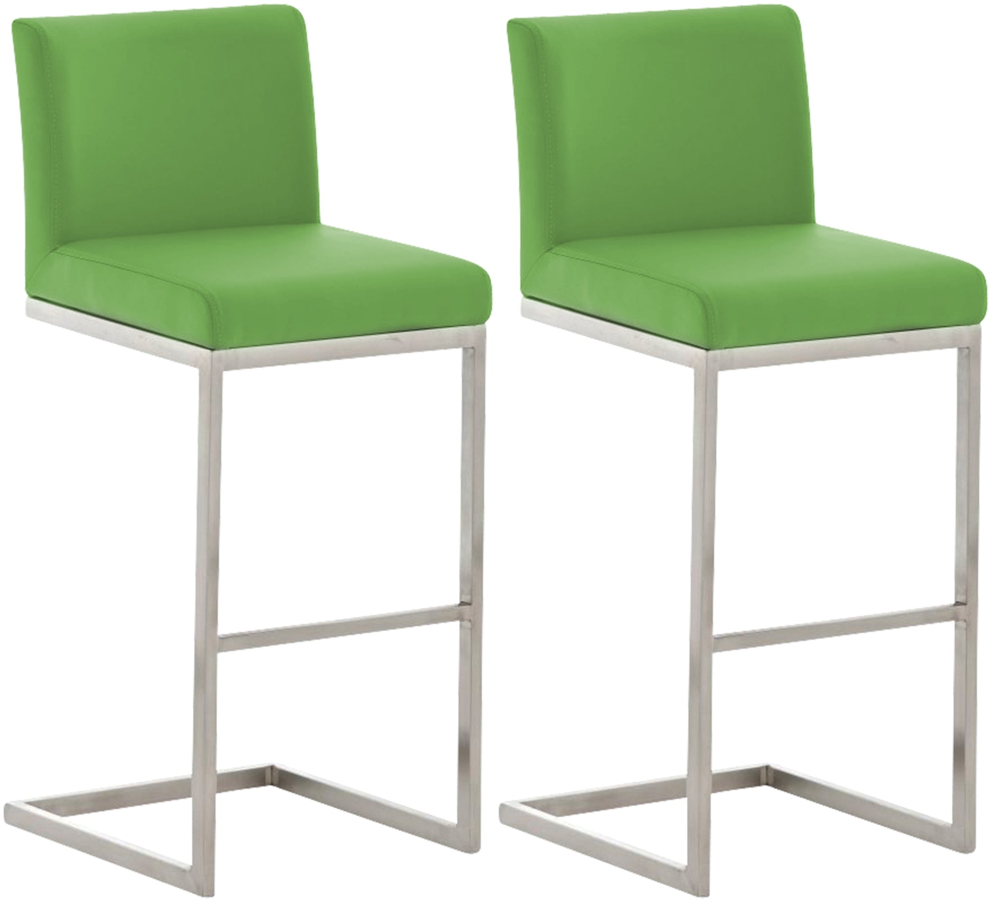 2er Set Barhocker Paros Kunstlederbezug