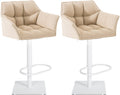 Set of 2 bar stools Damaso fabric