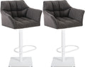 Set of 2 bar stools Damaso fabric