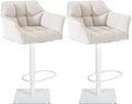 Set of 2 bar stools Damaso fabric