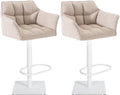 Set of 2 bar stools Damaso fabric