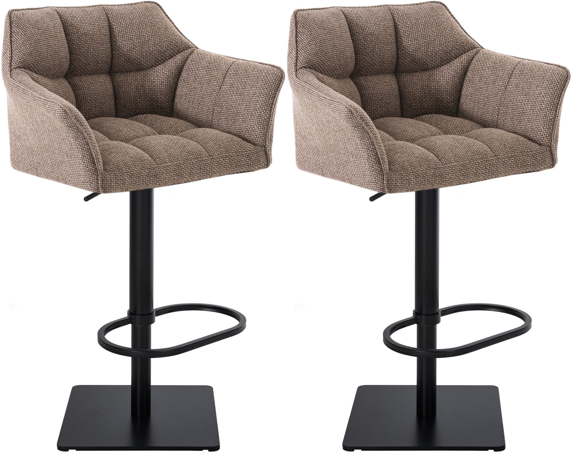 Set van 2 barkrukken stof Damaso
