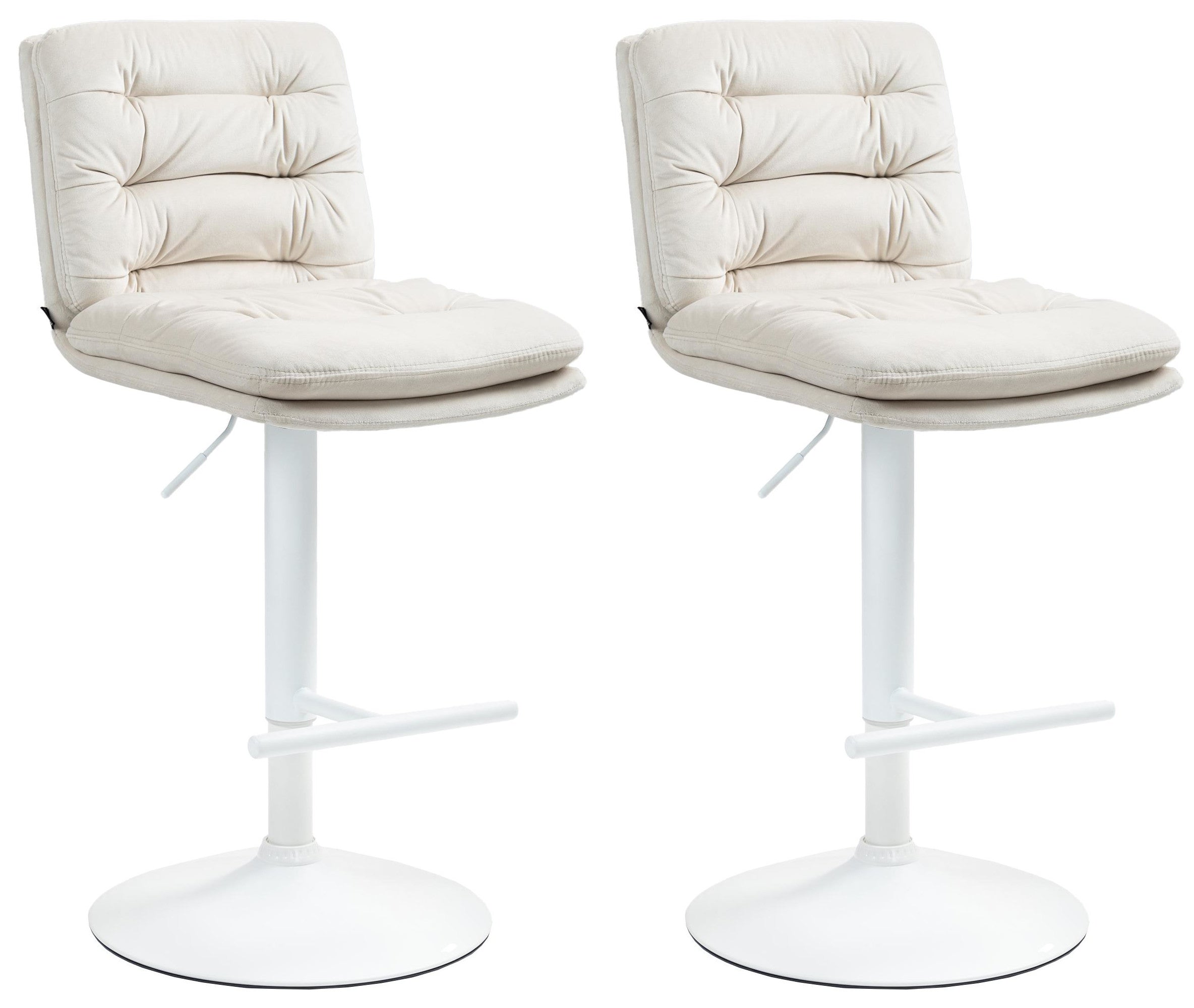 Set of 2 bar stools Damar velvet